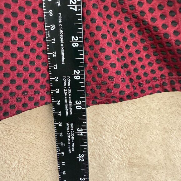 Womens Skater Dress Sz Small Burgundy Fit Flare Mini Y2K Sleeveless Stretch - Picture 6 of 9